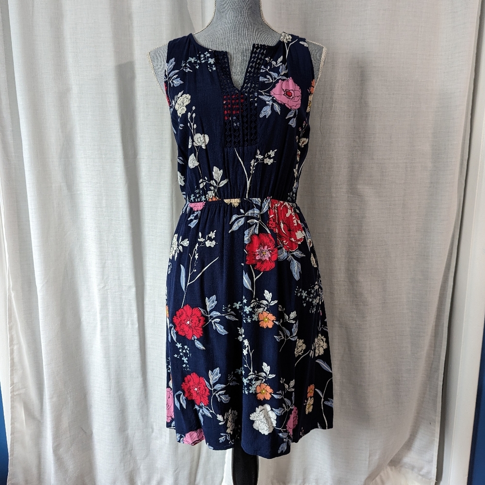 market & spruce stitch fix navy floral dress